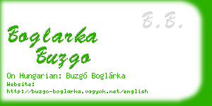 boglarka buzgo business card